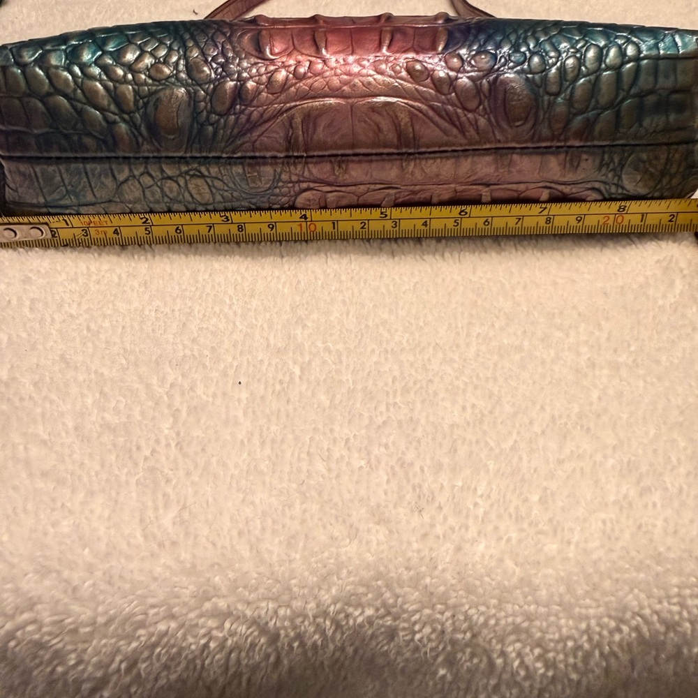 Brahmin Anytime Mini Shoulder Bag Multicolor Croc Leather (Well Loved) - Picture 6 of 7